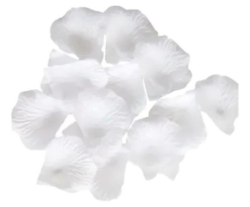 Pétalos De Rosa Artificial Blancos Decoración 100pcs