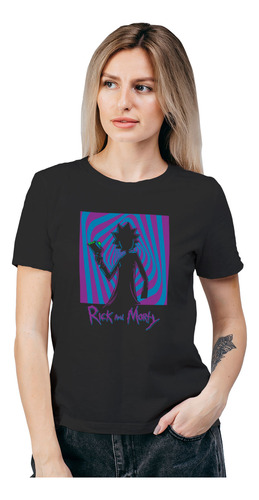 Polera Mujer Rick And Morty Psych Algodón Orgánico Wiwi