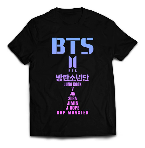 Polera Estampada Bts - 15- Kpop