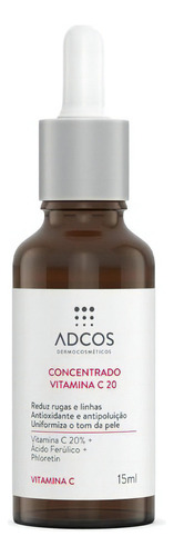 Sérum Concentrado vitamina C 20 Adcos Derma Complex dia/noite de 15mL
