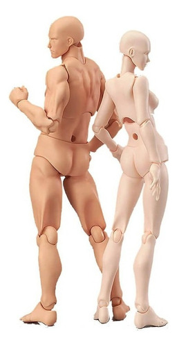 2 Boneco Manequim Para Desenho Feminino Macho Figma Projeto