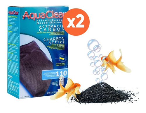 Repuesto Aquaclear 110 Carbon  Acuario Peceras Peces Filt X2