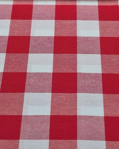 Tela Por Metro Escoces Algodón Y Poliéster 1.5m X60m Verde Y Blanco / Rojo Y Blanco Cuadros