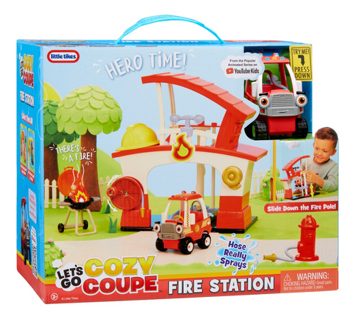 Juego Estación De Bomberos Little Tikes Let´s Go Cozy Coupe 