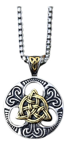 Collar Colgante Triqueta Nudos Celta Vikingo Amuleto