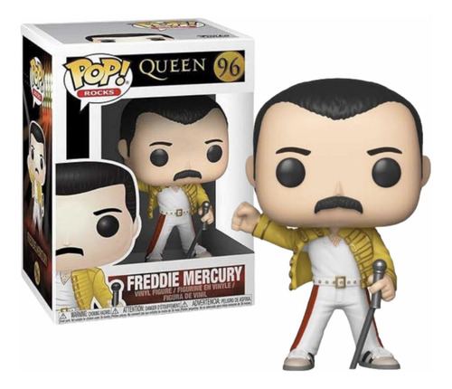 Funko Pop Rocks: Freddie Mercury 1986 Wembley W/ Protector