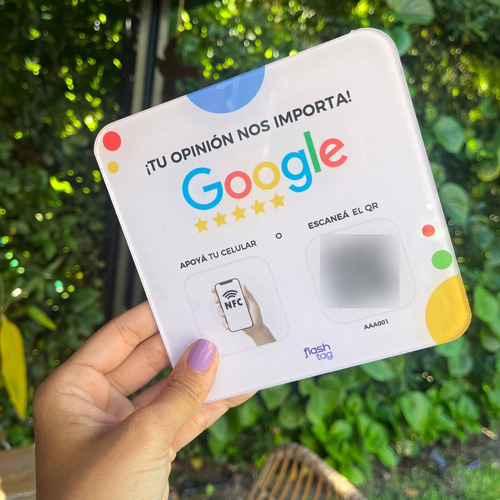 Flash Tag Cartel Reseñas Para Google - Aumentá Tu Reputación