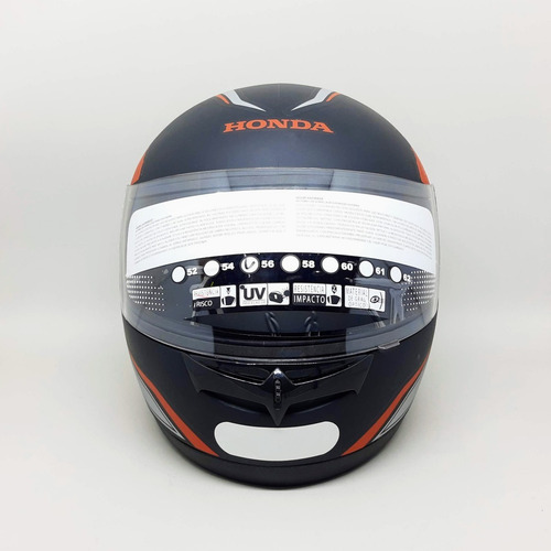 Capacete Honda Hfs Hg Samurai Preto Fosco