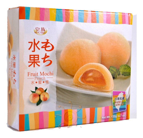 Imagen 2 de 4 de Mochi Fruit Durazno Peach 132g Dulce Japones Asiatico