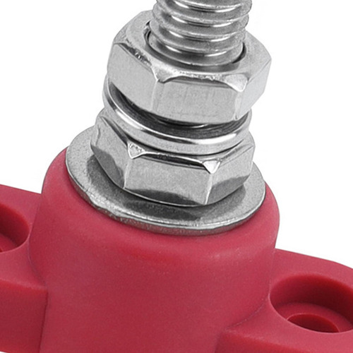 M10 Terminal Block Stud 3/8inch Power Unit Junction Vermelho