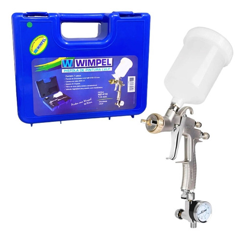 Wimpel Pistola De Pintura Lvlp 1.3mm 600ml C/maleta Mp-410