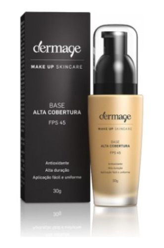 Base Alta Cobertura Fps 45 Cor 4 Dermage Com 30g