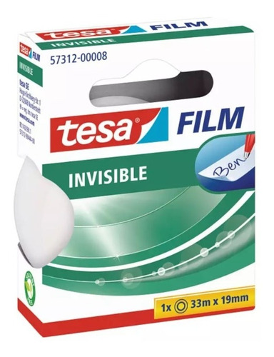 Pack X 3 Cinta Adhesiva Invisible 33mt X 19mm Tesa
