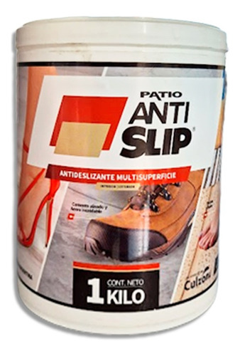 Pintura Antideslizante Patio Multisuperficie 1kg Rinde 8m2 Acabado Mate