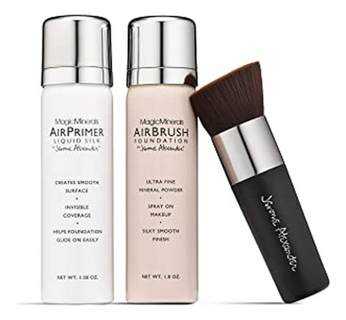 Jerome Alexander Magicminerals Airbrush Foundation - Juego D