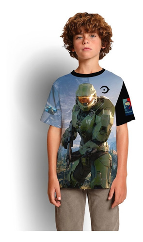 Playera  Moda Niño Series Video Juegos Master Chief