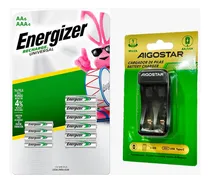 Comprar Pilas Energizer Recargable 4 Pilas Aaa Y 6 Pilas Aa+cargador