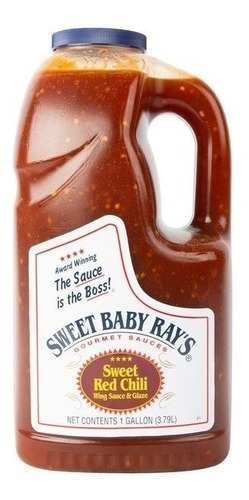 Salsa Para Alitas Sweet Red Chilli Pepper Baby Rays  1 Galon