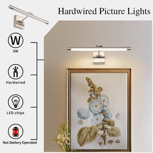 Lámpara Led De Metal Con Brazo Ajustable De 42 Cm