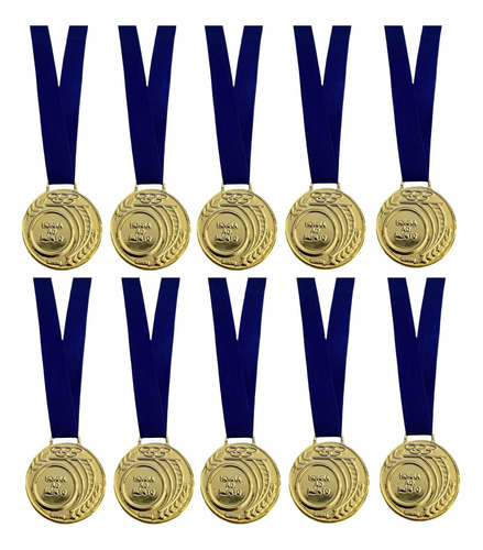 Kit 10 Medalhas Honra Ao Mérito Ouro Prata Bronze Pequena