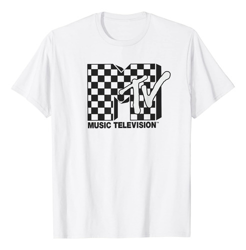 Polera Con Logo A Cuadros De Mtv