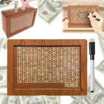 Comprar Caja De Dinero De Madera Para Ahorrar Dinero Con Contador, O