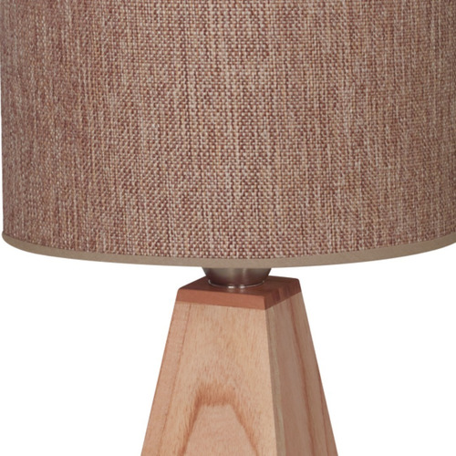 Imagen 2 de 2 de Lampara De Mesa Madera Nordica En Madera Paraiso N16 Carilux