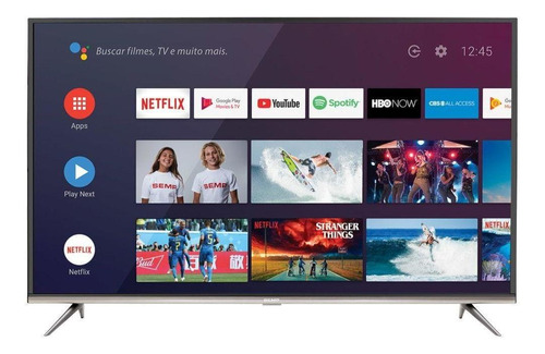 Smart Tv Semp 50  Sk8300 4k Uhd Android Com Comando De Voz