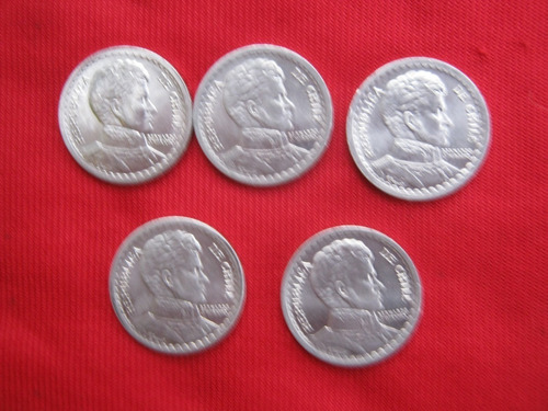 Chile 5 Pesos Diferentes 1954 - 58 Serie Completa 