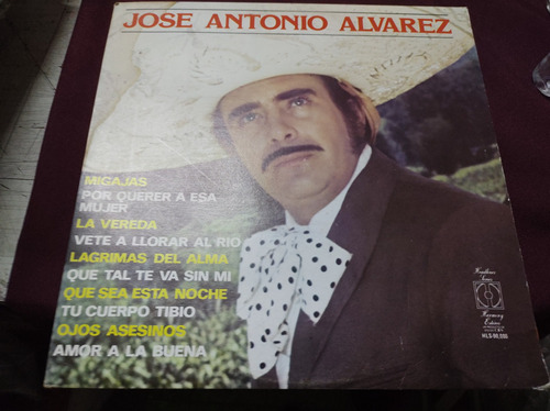 José Antonio Álvarez Homónimo Vinyl,lp,acetato Ranch 