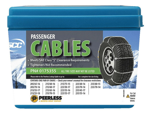 Cadenas Para Nieve Peerless 0175355 Clase S R14-r18