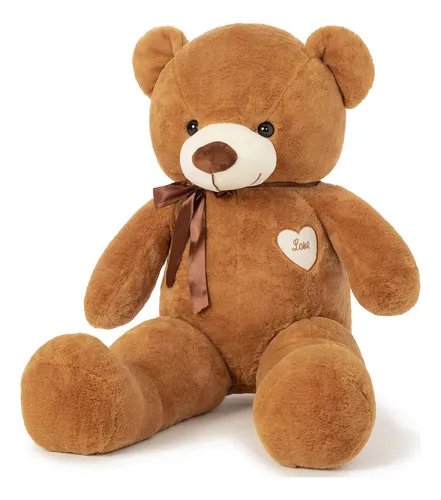 Oso De Peluche Yunnasi, Grande, 80 Cm, Con Corazón De Amor