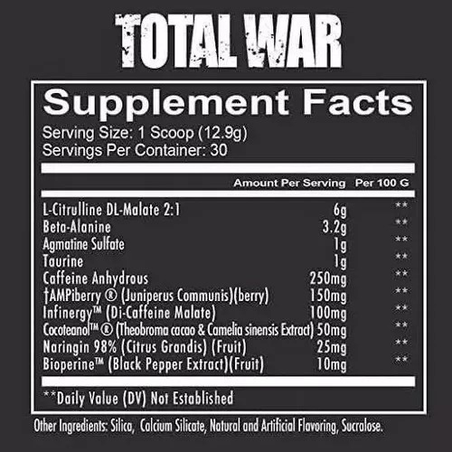Pre Entreno Redcon Total War Polvo Sour Gummy 441g Sour Gummy
