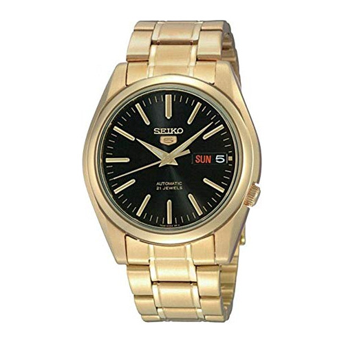 Seiko 5 #snkl50 Hombre Tono De Oro De Acero Bv72f