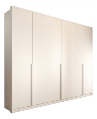 Guarda-roupa Casal Vinci 6 Portas 6 Gavetas Neve - Panorama Cor Branco