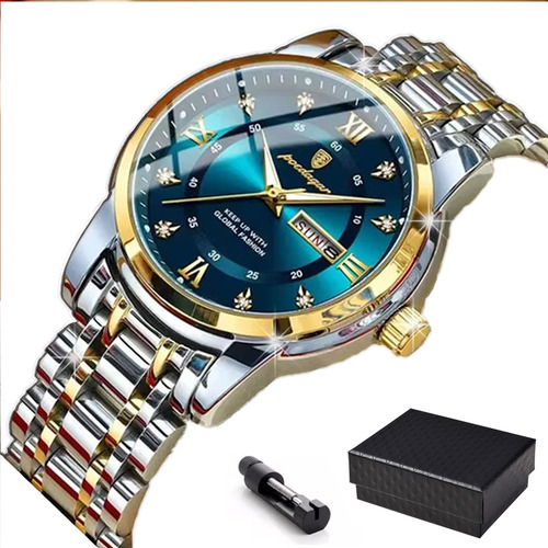 Reloj De Cuarzo De Acero Inoxidable De Moda Para Hombre