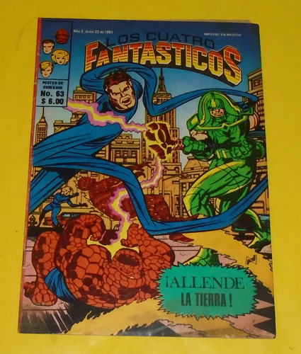 Ccc21 Comics Novedades Los Cuatro Fantasticos #63 Año 1981