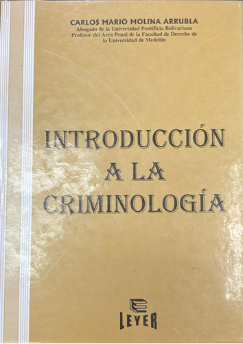 Introduccion A La Criminologia