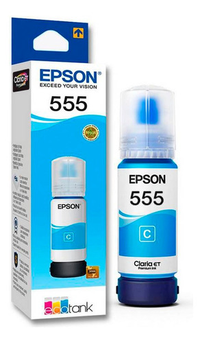 Tinta Epson 555 Cian L8160, L8180 T555220