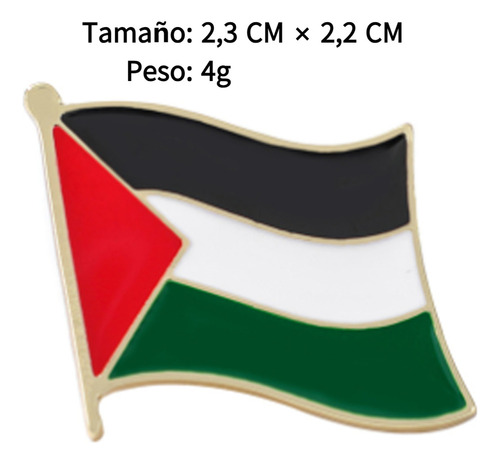 Prendedores For Cabello Bandera Broches Metálicos Moda*8