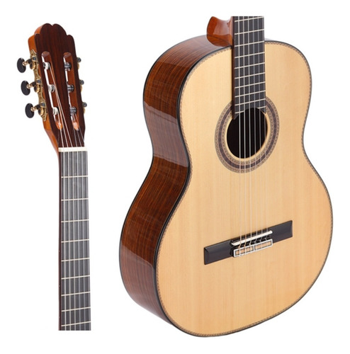 Violão Acústico Nylon Spruce Sólido Phx Lcs-500 Natural Orientação da mão Destro