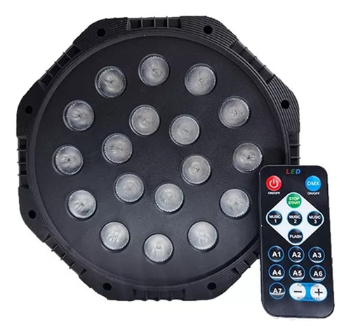 Proyector Led Rgb Soquete E27 Luz Fiesta 18 Leds + Bluetooth