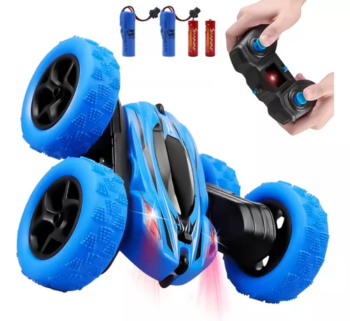 ZEYUAN Carro de acrobacias RC para crianças dupla face 2,4 GHz 4WD controle  remoto carro de acrobacias 360° veículos com luz : :  Brinquedos e Jogos