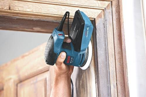 Lijadora profesional roto orbital Bosch Professional GEX 125-1 AE con sistema velcro azul 250W 127V