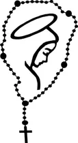 Comprar Calcos Stickers Para Auto Moto Termo Virgen Rosario Vinilo