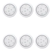 Comprar Kit 6 Luminárias P\u002F Piscina Led Branco Quente 9w 80mm Ip68