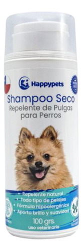 Shampoo Seco Repelente De Pulgas Para Perros, Hipoalergénico