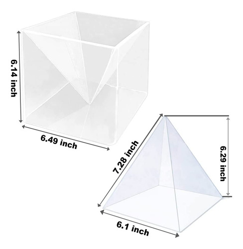 Base Piramide Triangular Para Resina Molde Silicona Practica