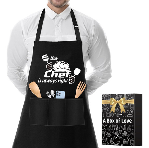 Funny Apron For Men Gifts For Dad - Husband Stocking Stuffer