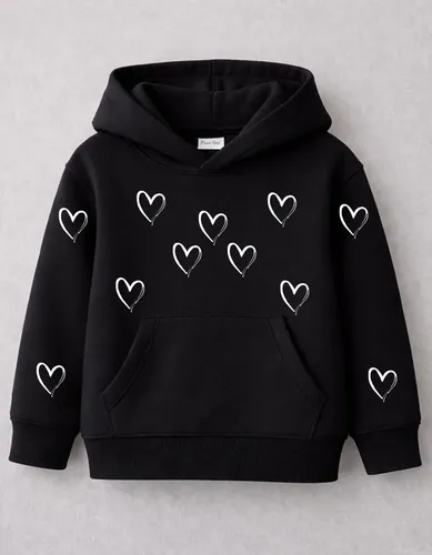 Moletom Juvenil Oversized Peluciado com Capuz (Menina)